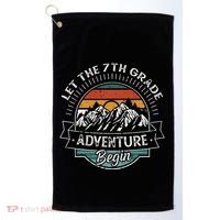 Funny First Day Of School Let The 7th Grade Adventure Begin Golf Towel thumb 0