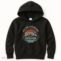 Funny First Day Of School Let The 7th Grade Adventure Begin Kids Hoodie thumb 0