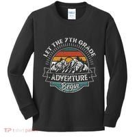 Funny First Day Of School Let The 7th Grade Adventure Begin Kids Long Sleeve Shirt thumb 0