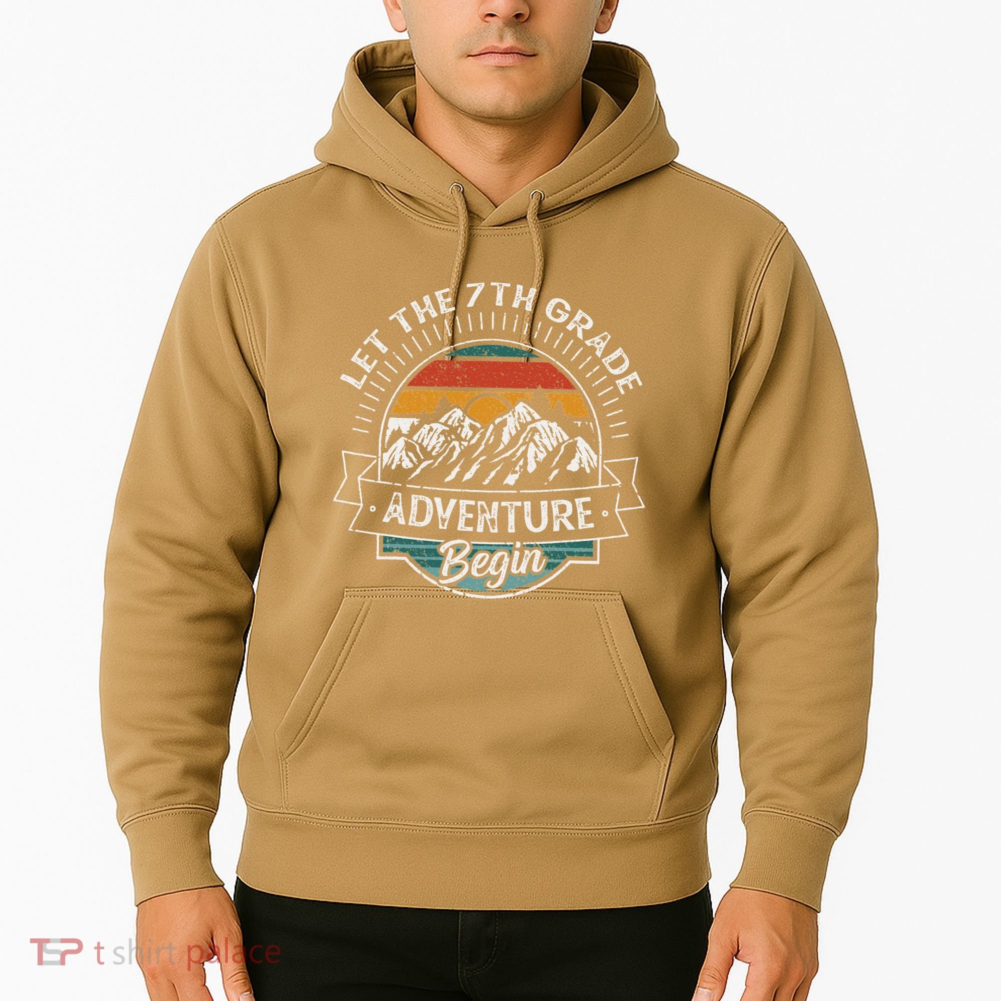 Funny First Day Of School Let The 7th Grade Adventure Begin Hoodie