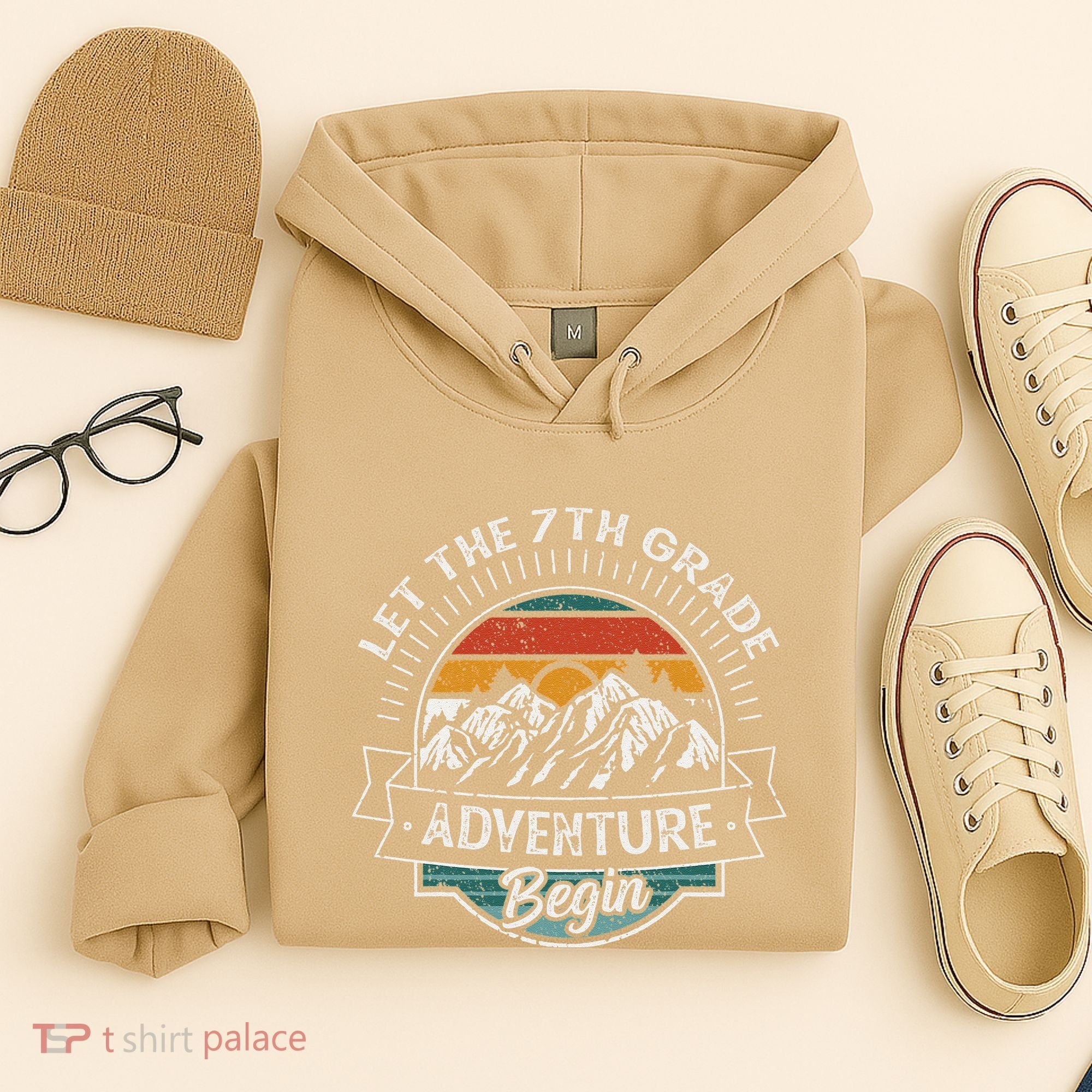 Funny First Day Of School Let The 7th Grade Adventure Begin Hoodie