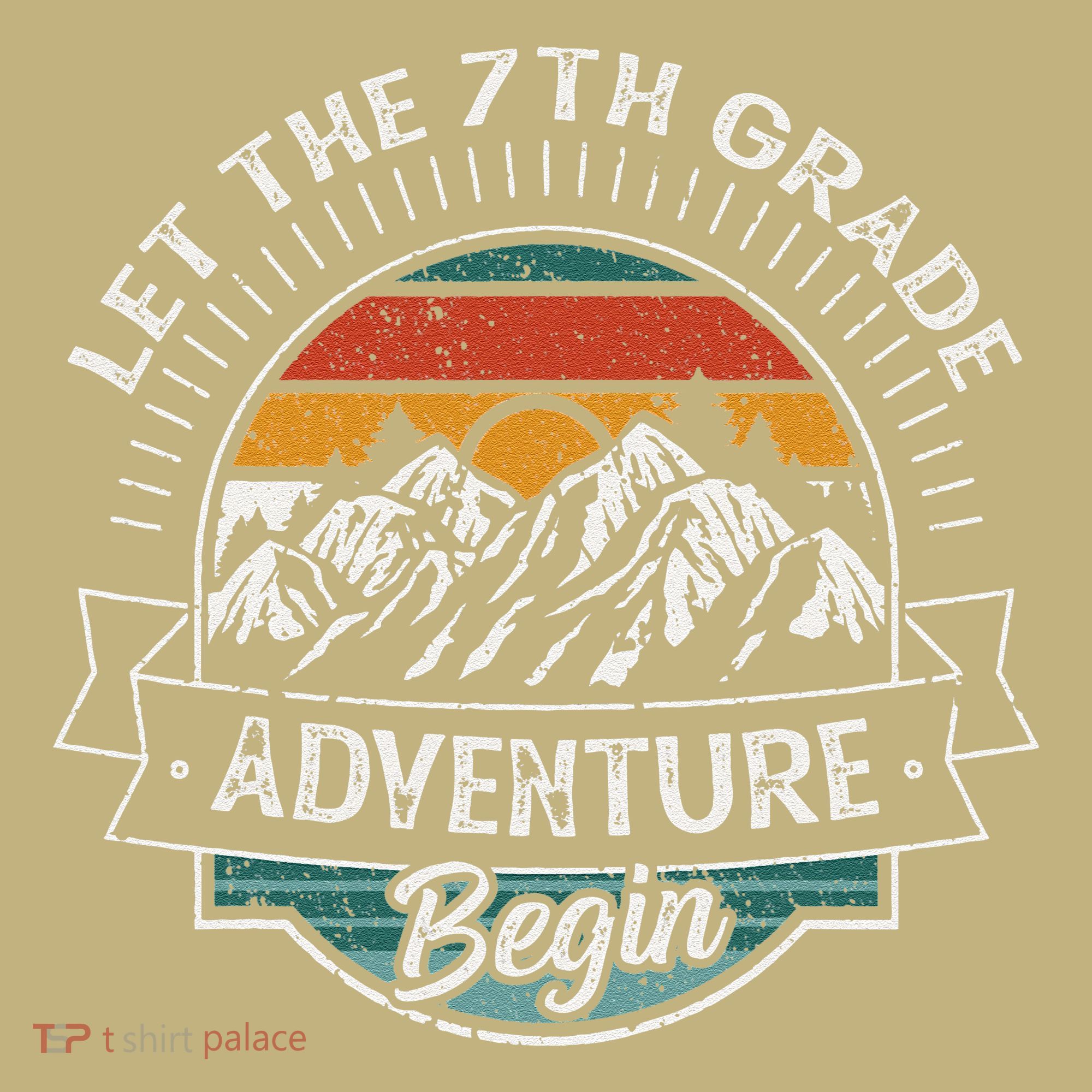 Funny First Day Of School Let The 7th Grade Adventure Begin Long Sleeve Shirt