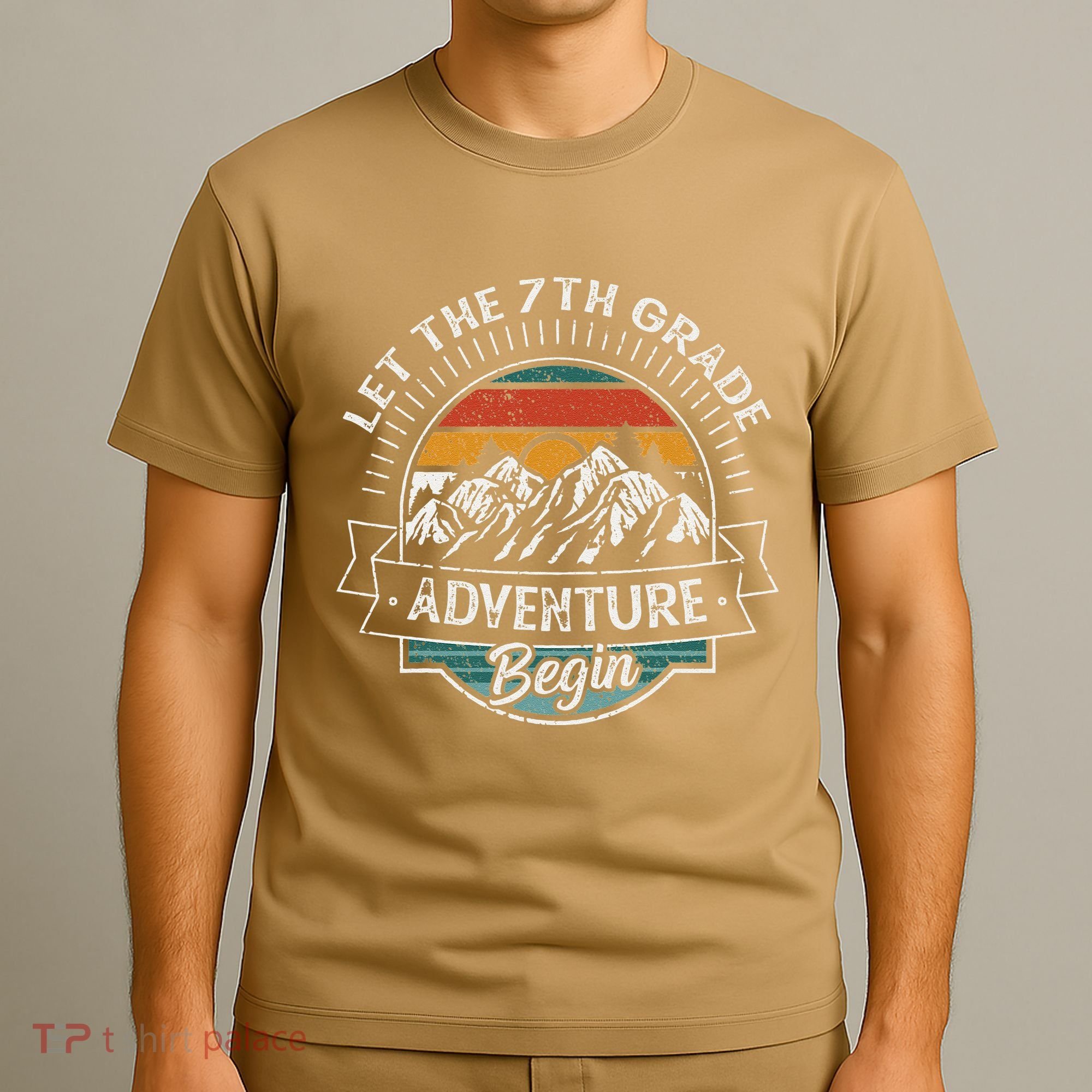 Funny First Day Of School Let The 7th Grade Adventure Begin T-Shirt