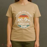 Funny First Day Of School Let The 7th Grade Adventure Begin T-Shirt thumb 4