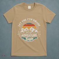 Funny First Day Of School Let The 7th Grade Adventure Begin T-Shirt thumb 5