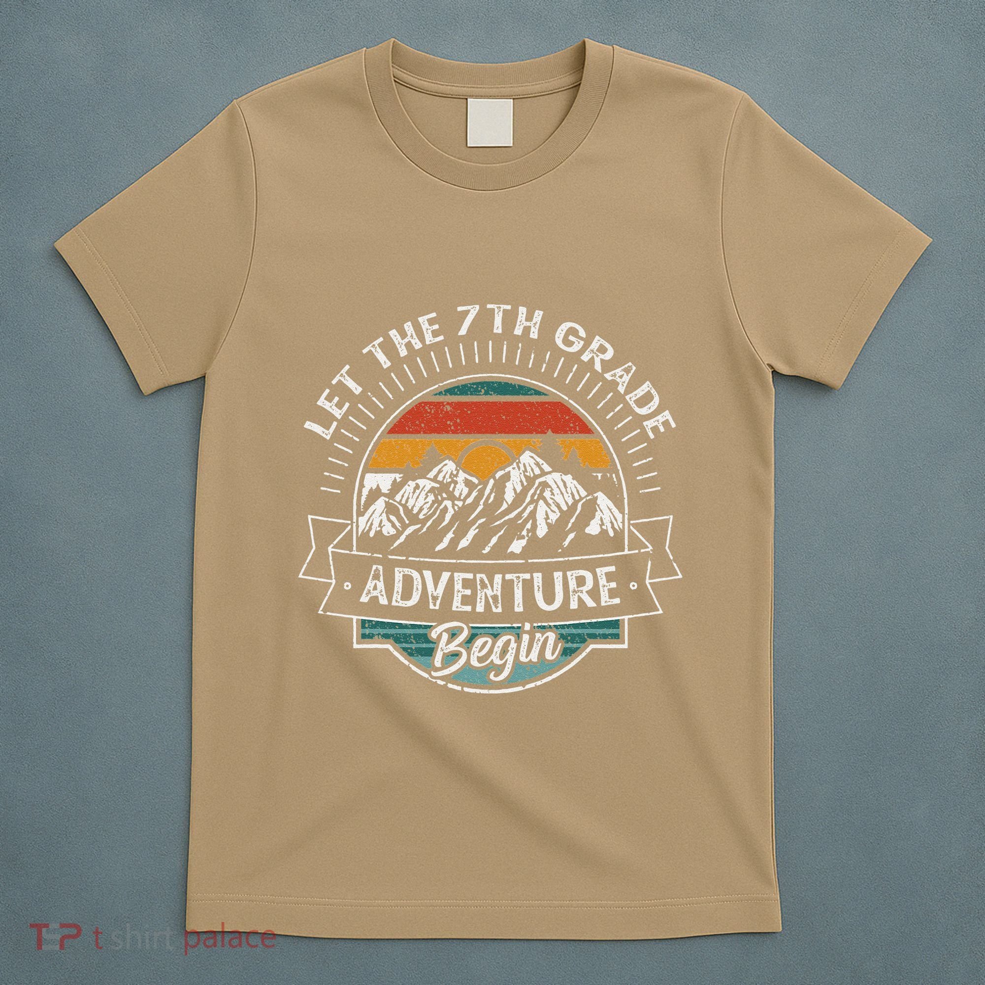 Funny First Day Of School Let The 7th Grade Adventure Begin T-Shirt