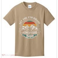 Funny First Day Of School Let The 7th Grade Adventure Begin Kids T-Shirt thumb 0