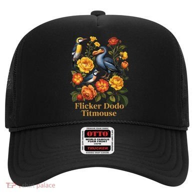 Funny Flicker Dodo Titmouse Vintage Floral Hat