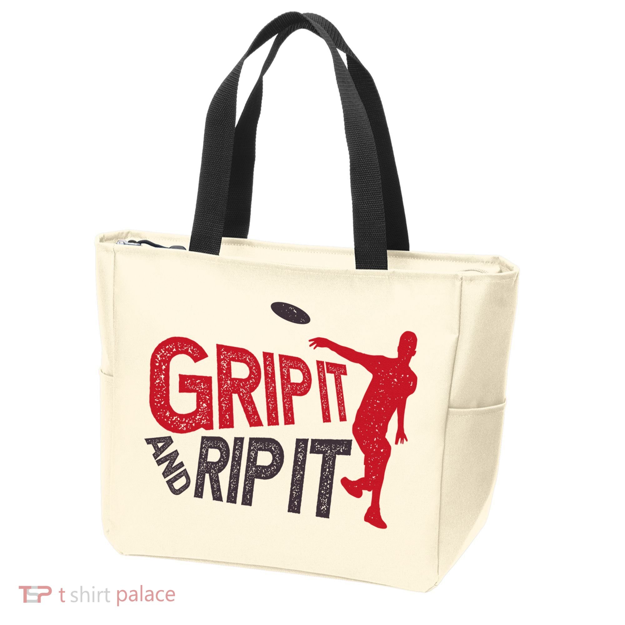 Funny Frisbee Disc Golf Shirt for Disc Golfer Tote Bag