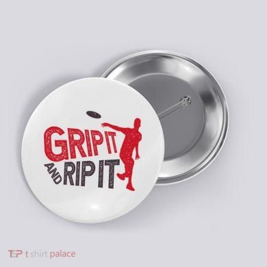Funny Frisbee Disc Golf Shirt for Disc Golfer Button
