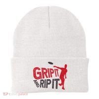 Funny Frisbee Disc Golf Shirt for Disc Golfer Beanie thumb 0