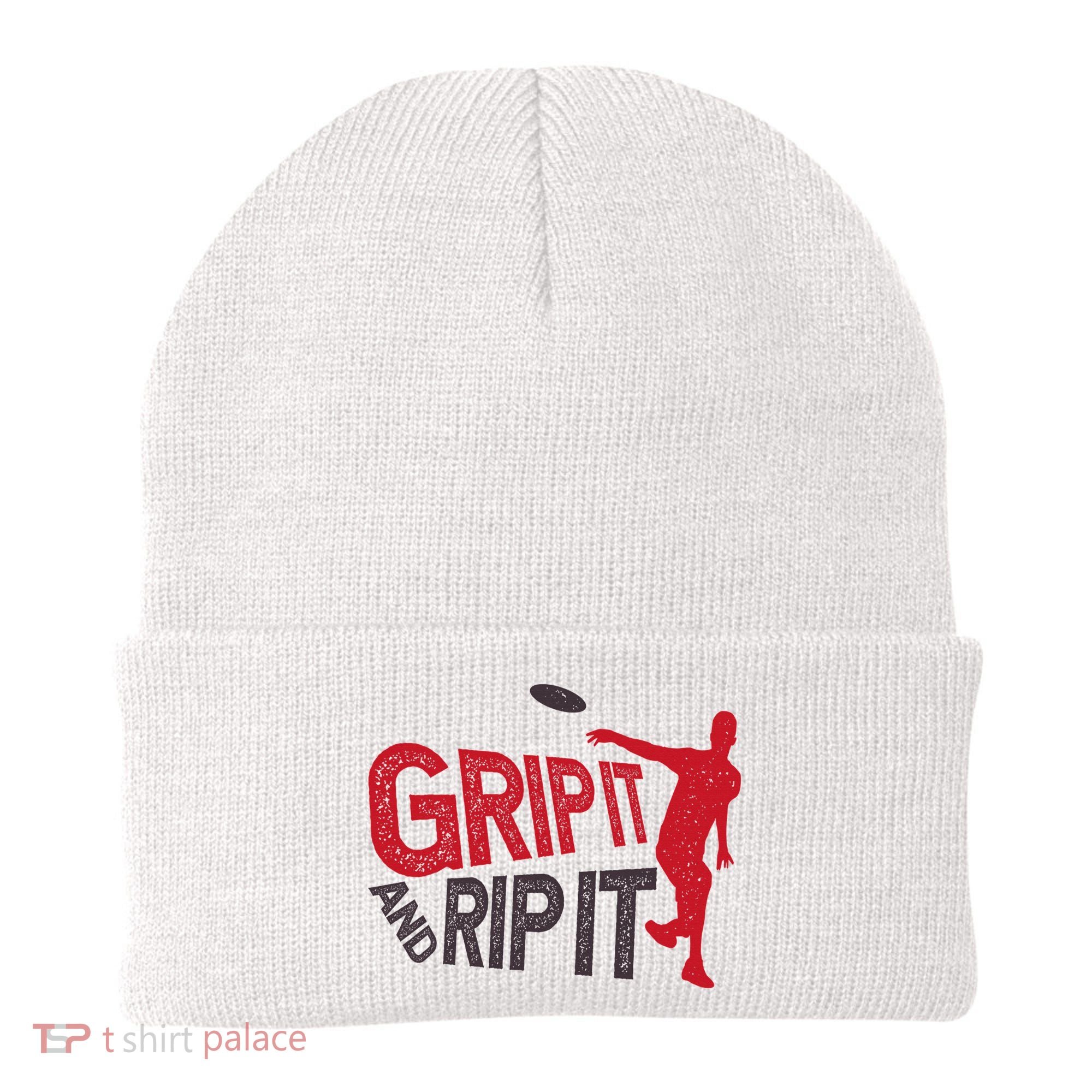 Funny Frisbee Disc Golf Shirt for Disc Golfer Beanie