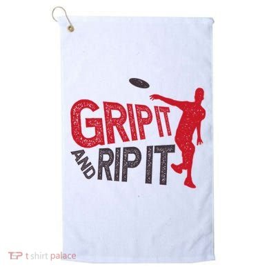 Funny Frisbee Disc Golf Shirt for Disc Golfer Golf Towel