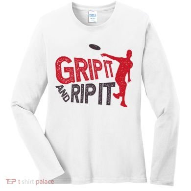 Funny Frisbee Disc Golf Shirt for Disc Golfer Women's Long Sleeve Shirt