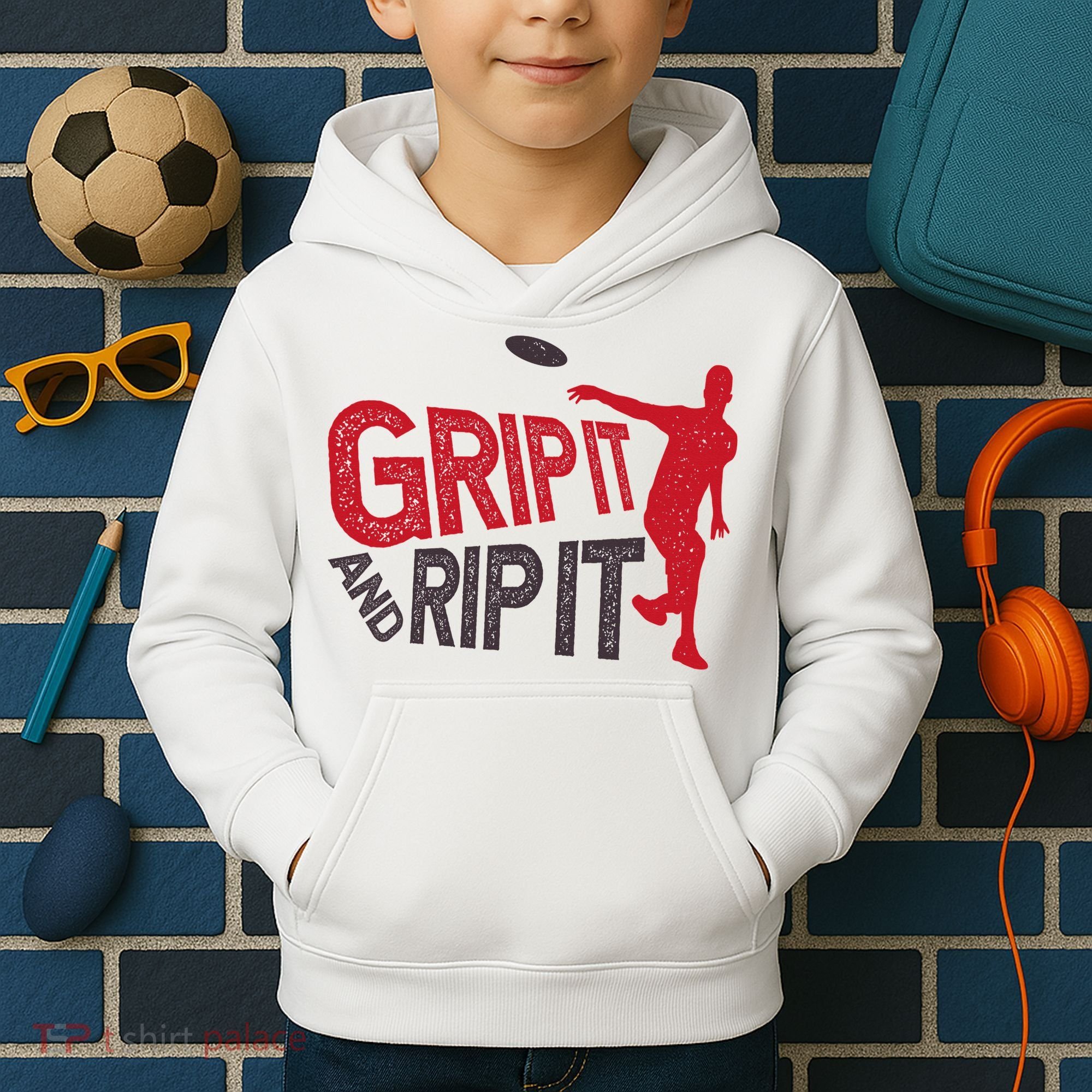 Funny Frisbee Disc Golf Shirt for Disc Golfer Kids Hoodie