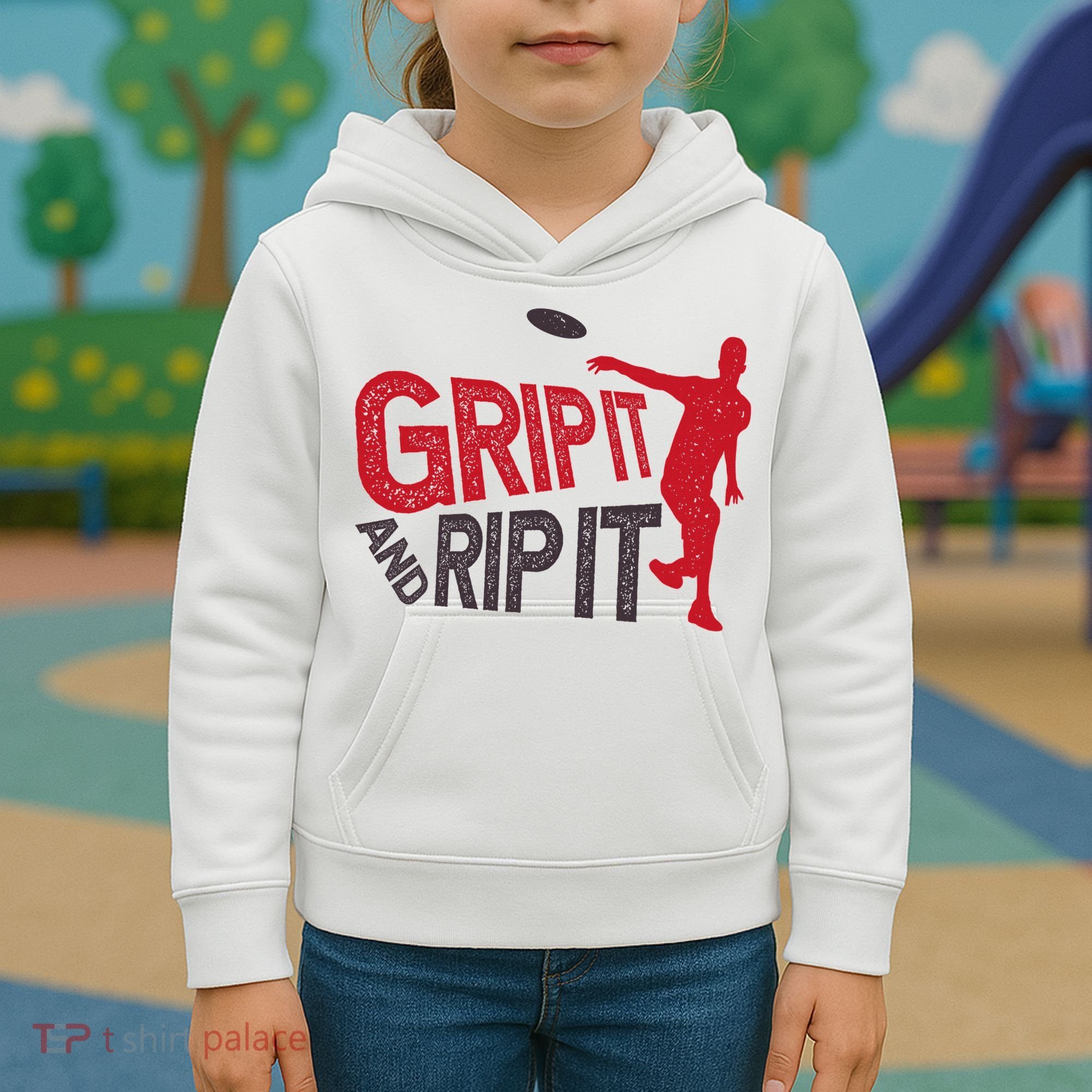 Funny Frisbee Disc Golf Shirt for Disc Golfer Kids Hoodie