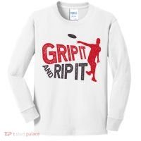 Funny Frisbee Disc Golf Shirt for Disc Golfer Kids Long Sleeve Shirt thumb 0