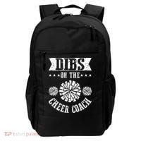 Funny Football Dibs On The Cheer Coach Pom Poms Backpack thumb 0