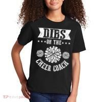 Funny Football Dibs On The Cheer Coach Pom Poms Kids T-Shirt thumb 2
