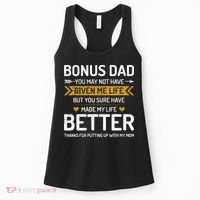 Funny FatherS Day Bonus Dad Gifts From Daughter Son Wife Women's Tank Top thumb 0