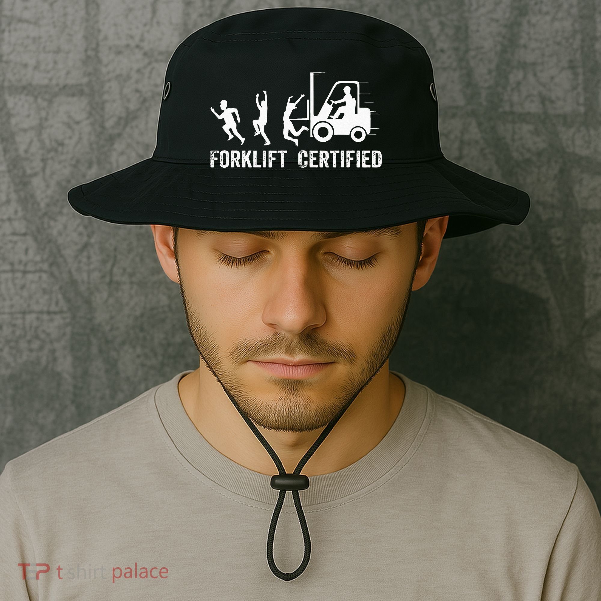 Funny Forklift Driver Operator Forklift Certified Forklift Bucket Hat