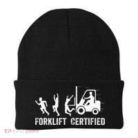 Funny Forklift Driver Operator Forklift Certified Forklift Beanie thumb 0