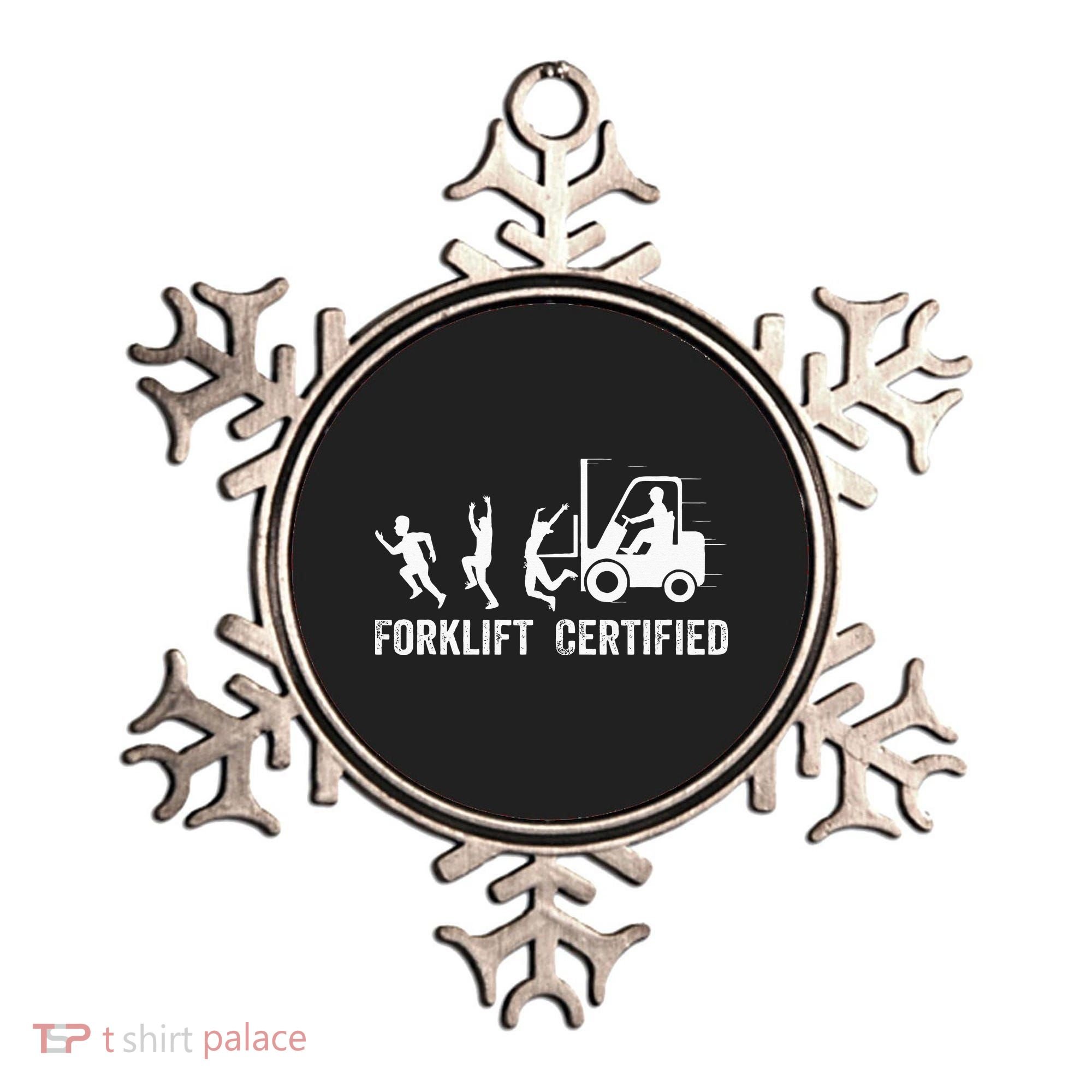 Funny Forklift Driver Operator Forklift Certified Forklift Ornament