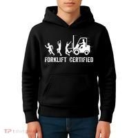 Funny Forklift Driver Operator Forklift Certified Forklift Kids Hoodie thumb 4