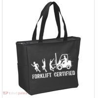 Funny Forklift Driver Operator Forklift Certified Forklift Tote Bag thumb 2