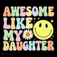 Funny FatherS Day Awesome Like My Daughter Retro Groovy Dad Coffee Mug thumb 5