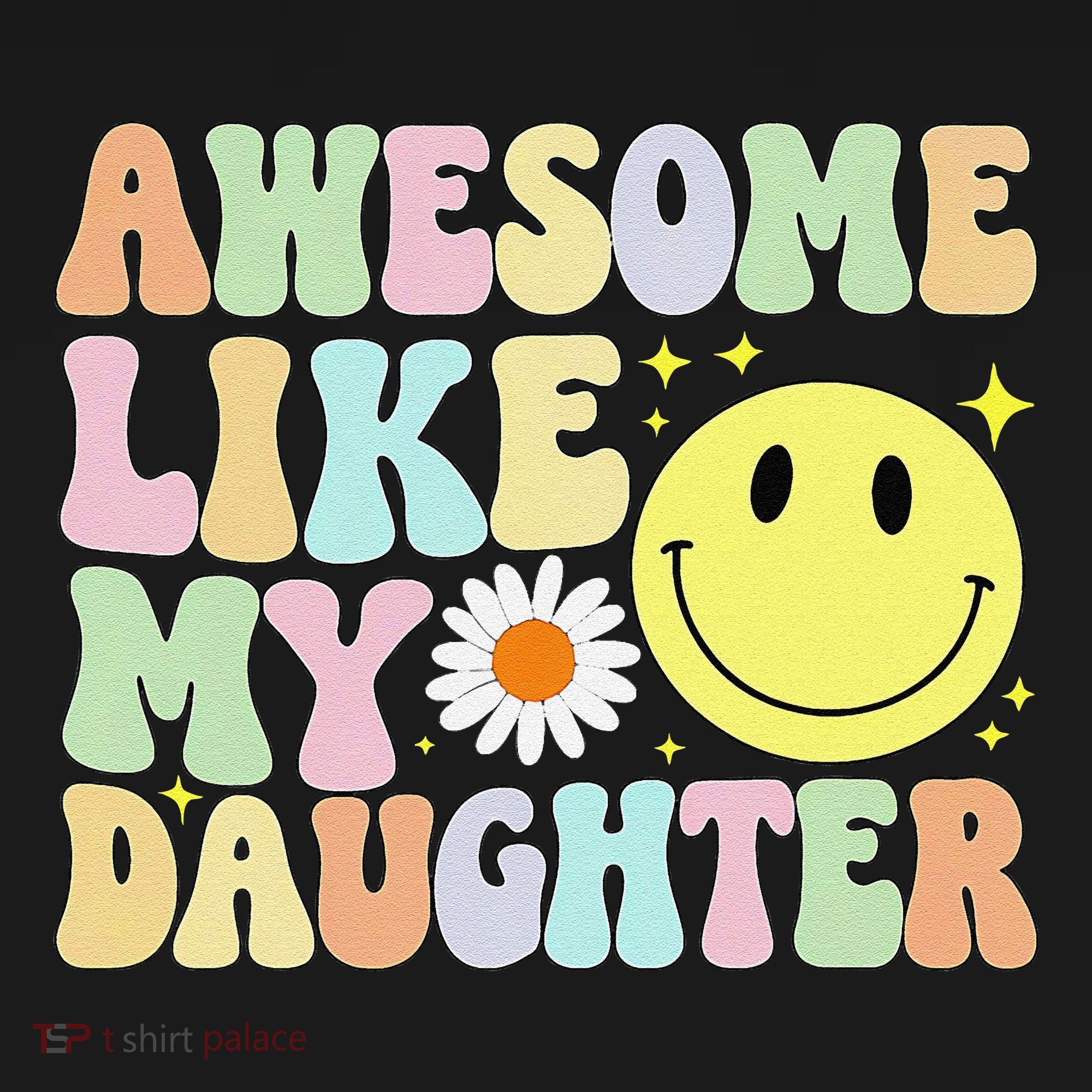 Funny FatherS Day Awesome Like My Daughter Retro Groovy Dad Women's Hoodie