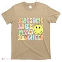 Funny FatherS Day Awesome Like My Daughter Retro Groovy Dad T-Shirt thumb 0