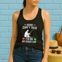 Funny Fishing Dad Funny Reel Cool Fish Bass Fishing Women's Tank Top thumb 2