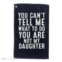Funny Father Daddy Gift From Daughter Fathers Day Dad Golf Towel thumb 0