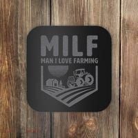 Funny Farm Dad Joke Farmer Mom Man I Love Farming Coaster thumb 0