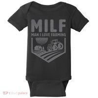 Funny Farm Dad Joke Farmer Mom Man I Love Farming Baby Bodysuit thumb 0