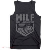 Funny Farm Dad Joke Farmer Mom Man I Love Farming Tank Top thumb 0