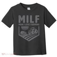 Funny Farm Dad Joke Farmer Mom Man I Love Farming Toddler T-Shirt thumb 0