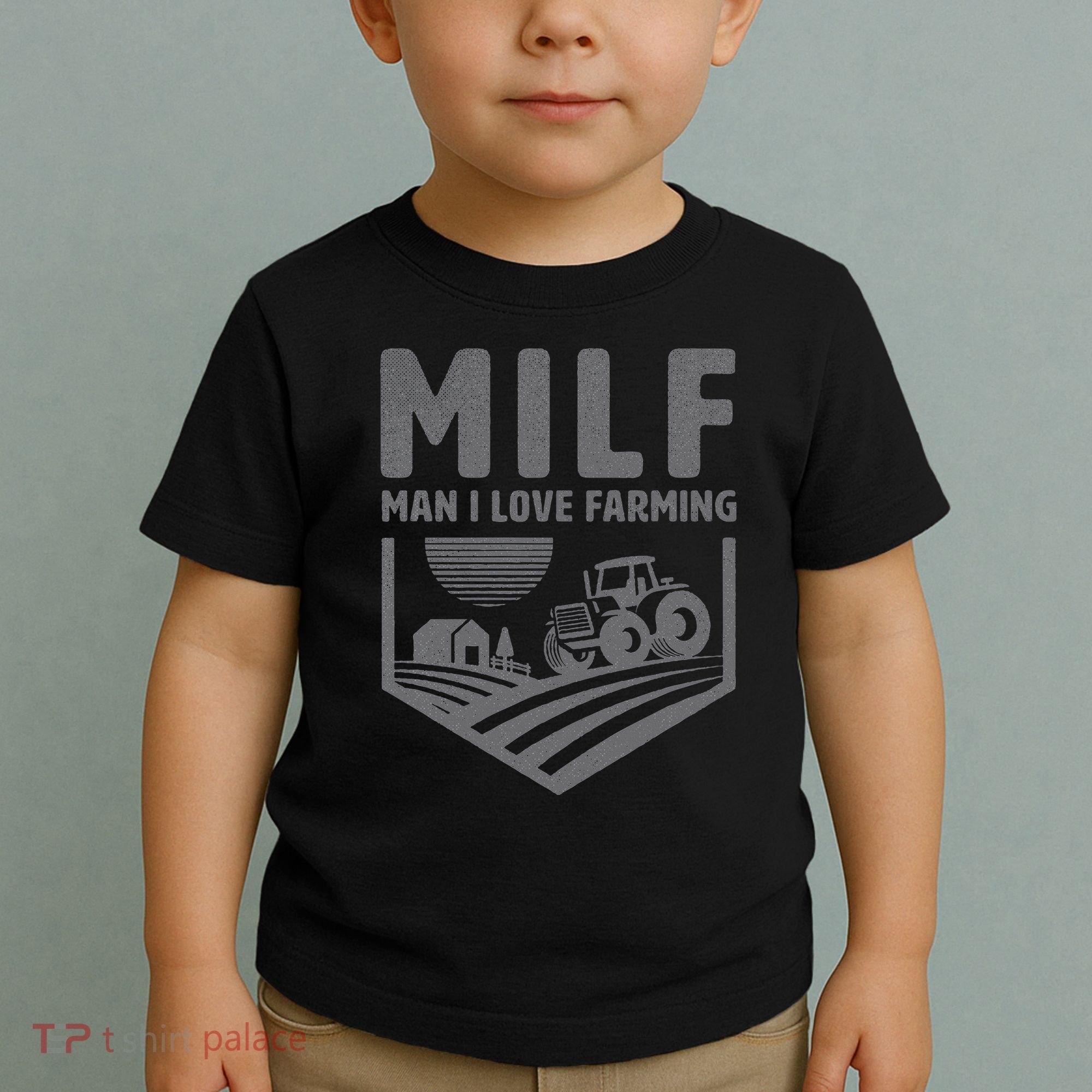 Funny Farm Dad Joke Farmer Mom Man I Love Farming Toddler T-Shirt