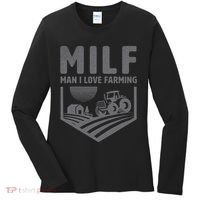 Funny Farm Dad Joke Farmer Mom Man I Love Farming Women's Long Sleeve Shirt thumb 0