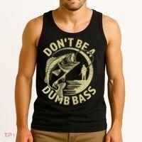 Funny Fishing – Don’T Be A Dumb Bass Tank Top thumb 3