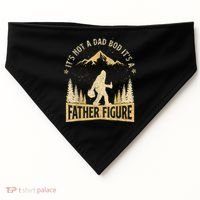 Funny Father's Day It's Not a Dad Bod It's a Father Figure USA-Made Doggie Bandana thumb 0