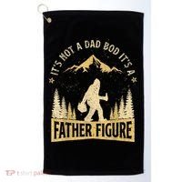 Funny Father's Day It's Not a Dad Bod It's a Father Figure Golf Towel thumb 0