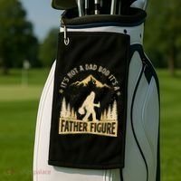 Funny Father's Day It's Not a Dad Bod It's a Father Figure Golf Towel thumb 2