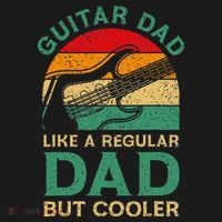 Funny Fathers Day Guitar Dad For Guitarist Music Lover Dad Long Sleeve Shirt thumb 2