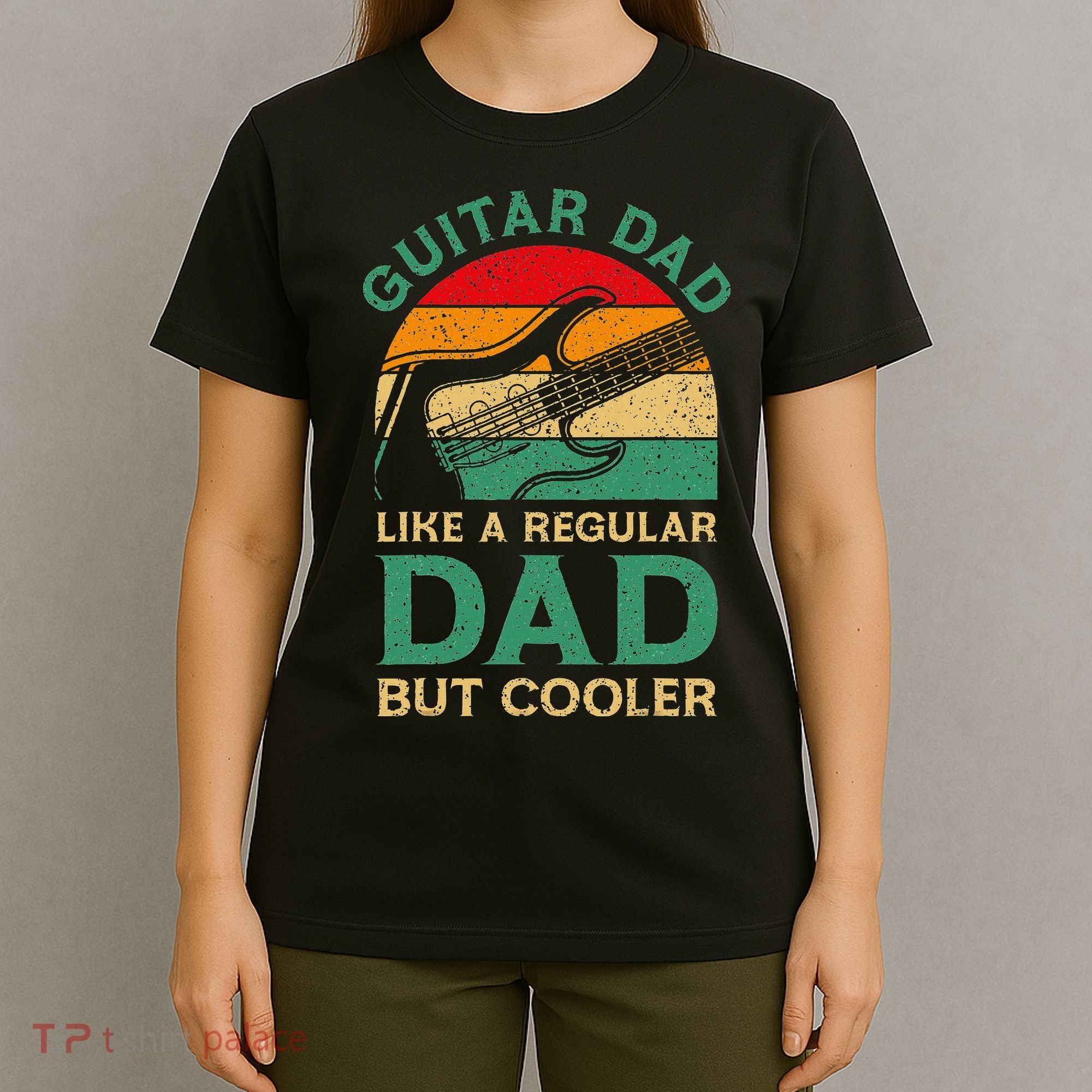 Funny Fathers Day Guitar Dad For Guitarist Music Lover Dad T-Shirt