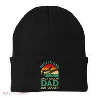 Funny Fathers Day Guitar Dad For Guitarist Music Lover Dad Beanie thumb 0