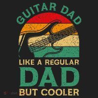 Funny Fathers Day Guitar Dad For Guitarist Music Lover Dad Beanie thumb 2