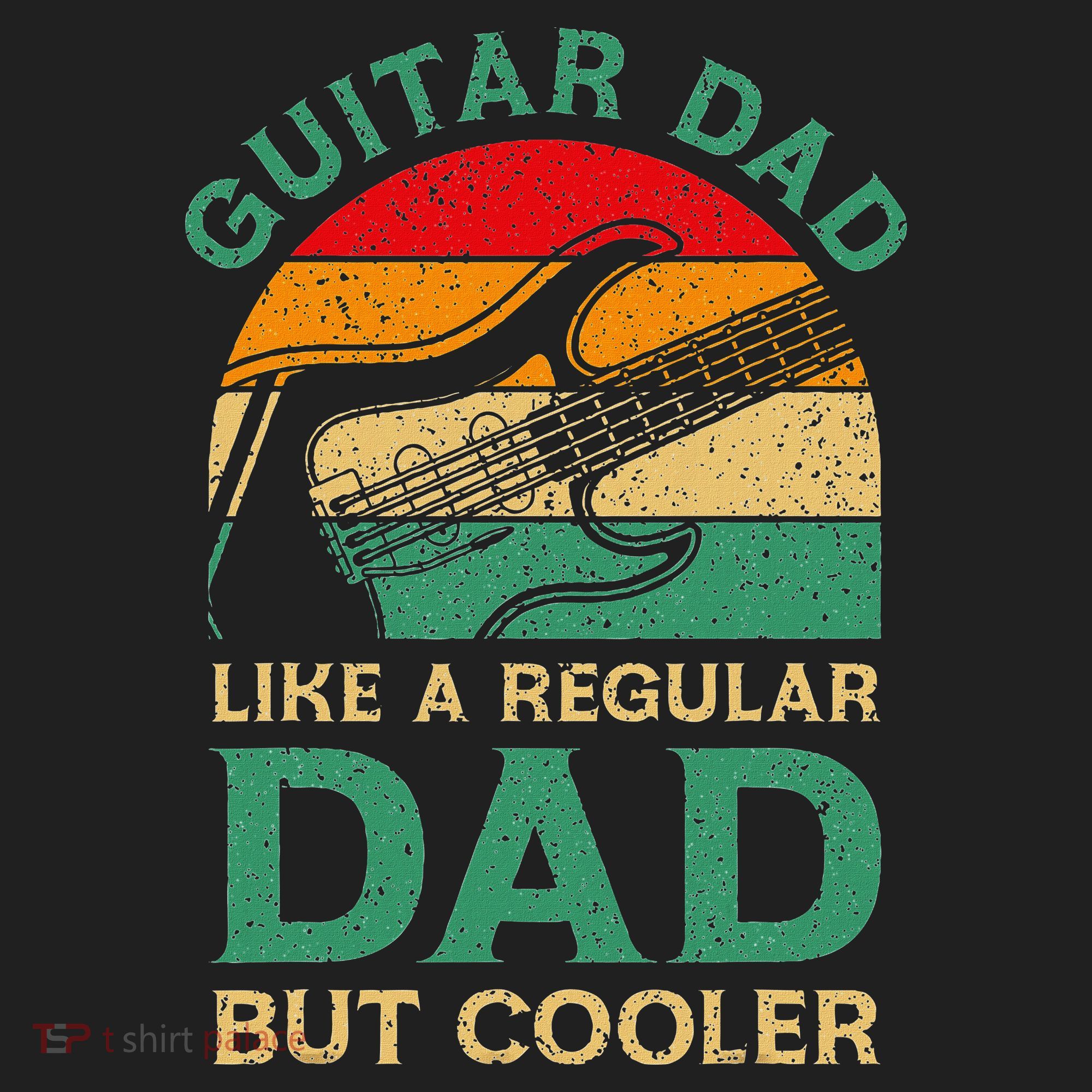 Funny Fathers Day Guitar Dad For Guitarist Music Lover Dad Beanie