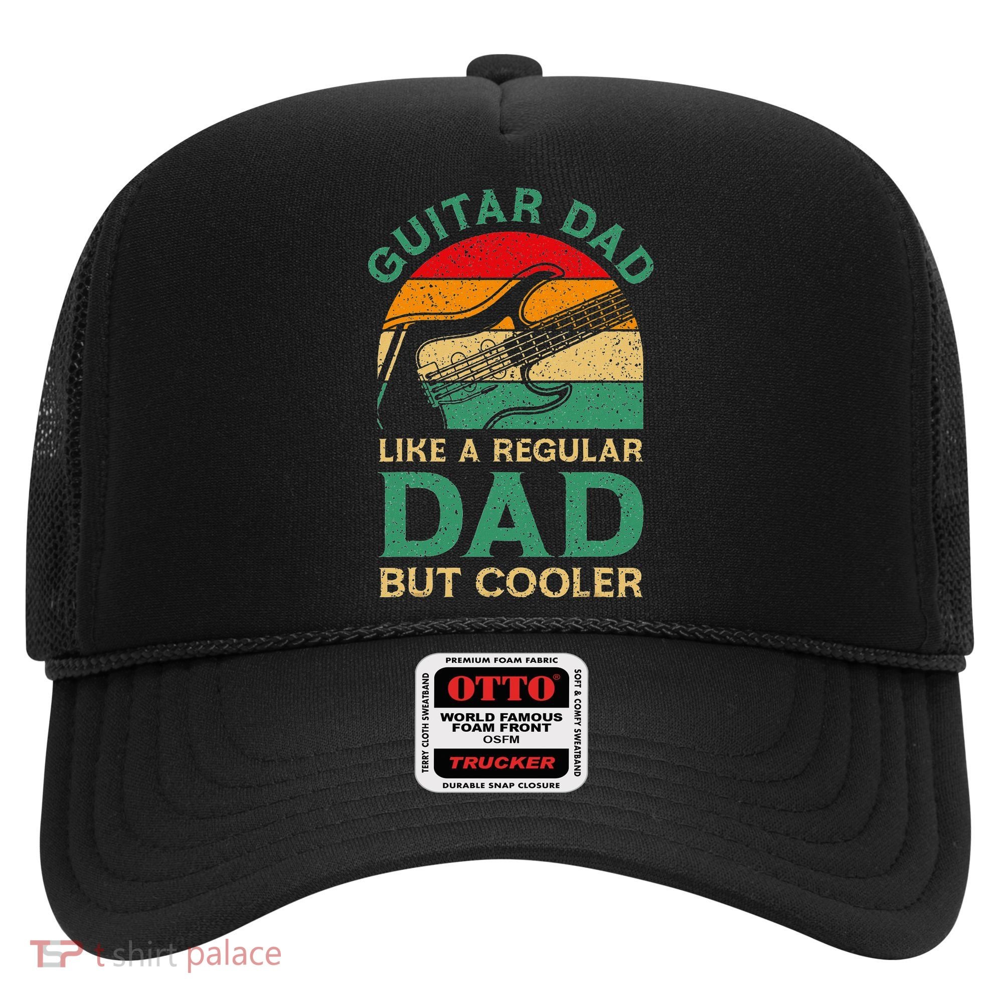 Funny Fathers Day Guitar Dad For Guitarist Music Lover Dad Hat
